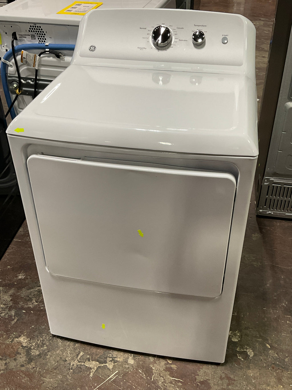 GE GE® 7.2 cu. ft. Capacity Electric Dryer with Up To 120 ft. Venting and Reversible Door