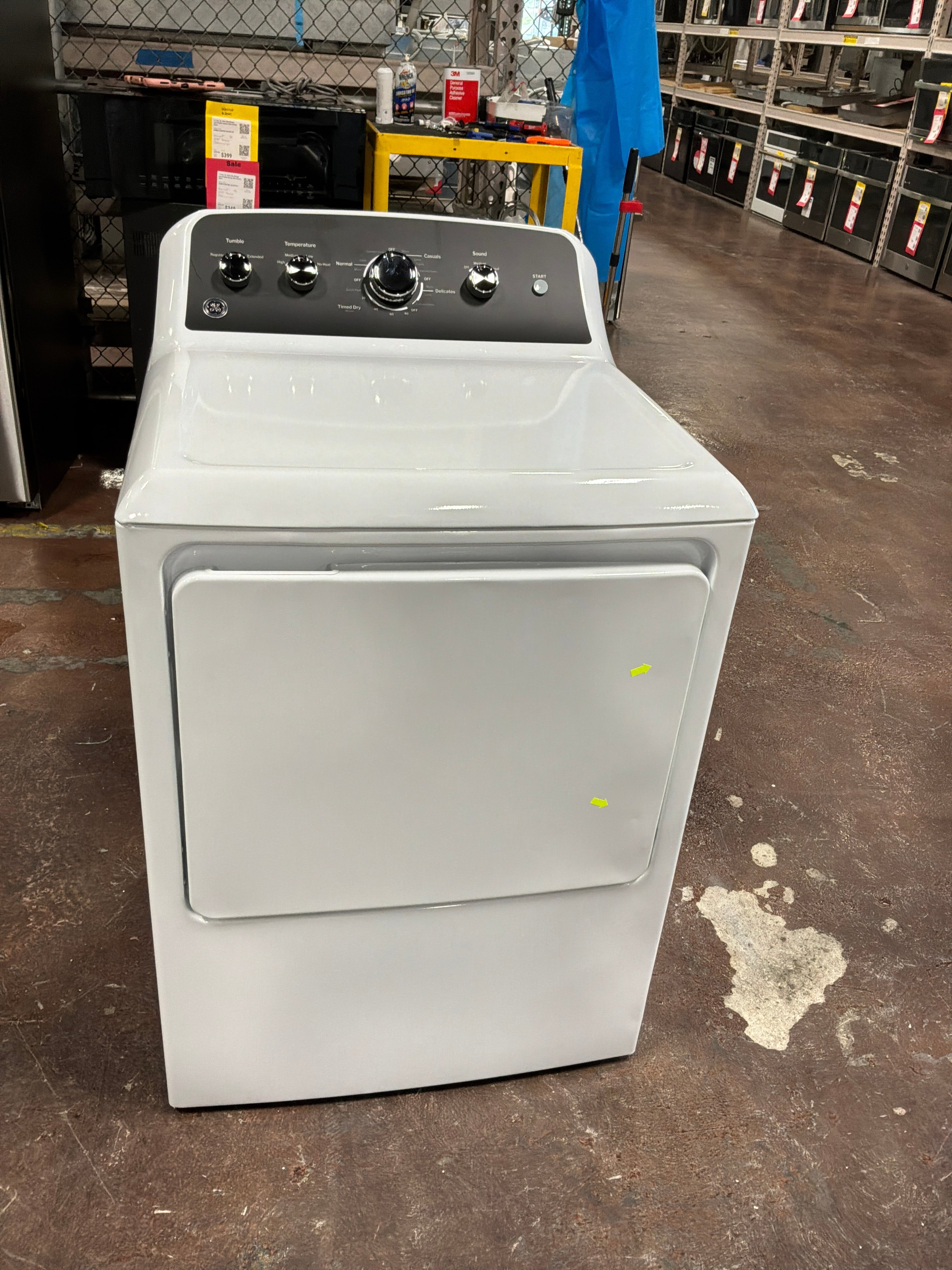 GE GE® 7.2 cu. ft. Capacity Electric Dryer with Up To 120 ft. Venting and Extended Tumble