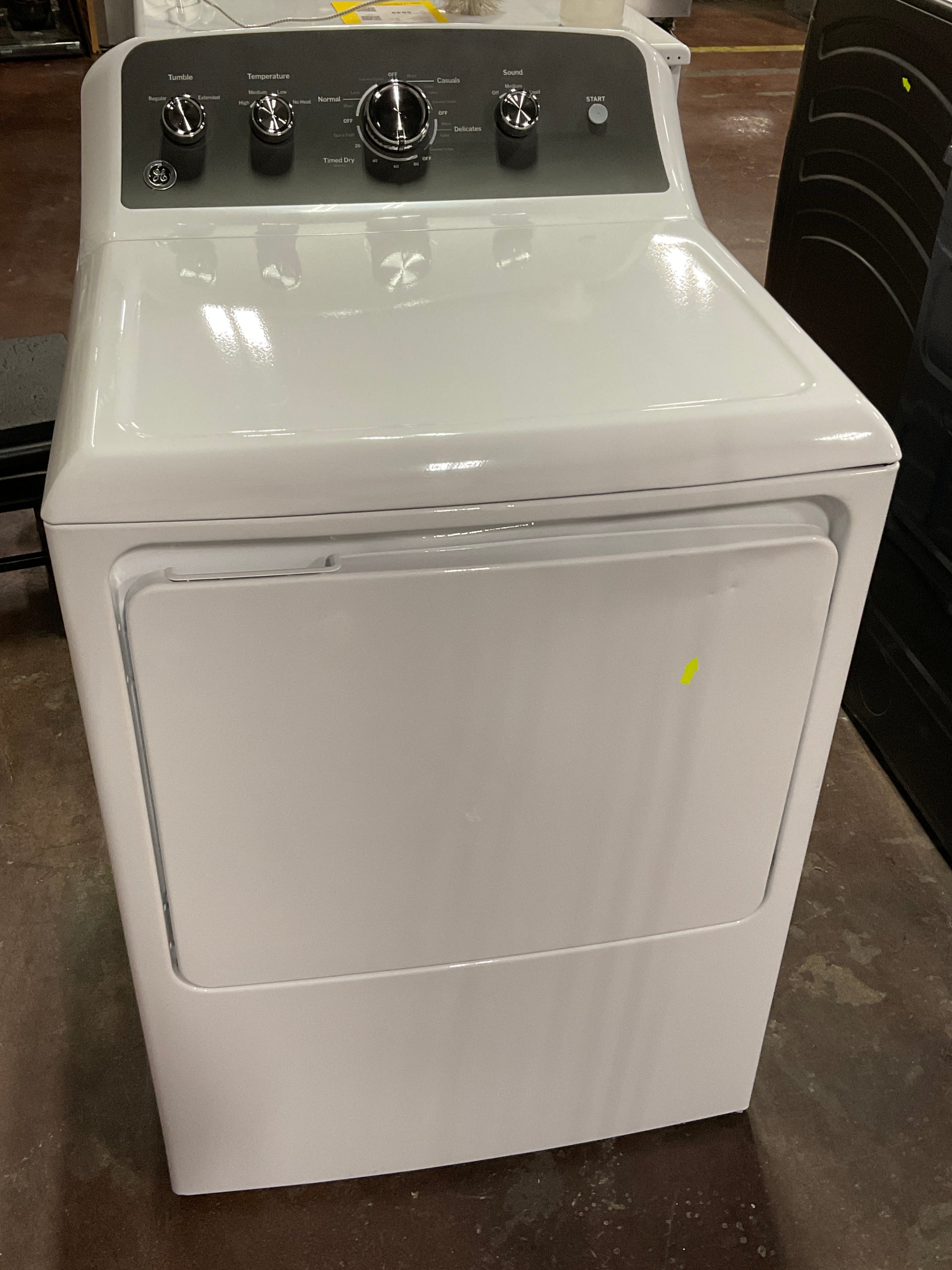 GE GE® 7.2 cu. ft. Capacity Electric Dryer with Up To 120 ft. Venting and Extended Tumble