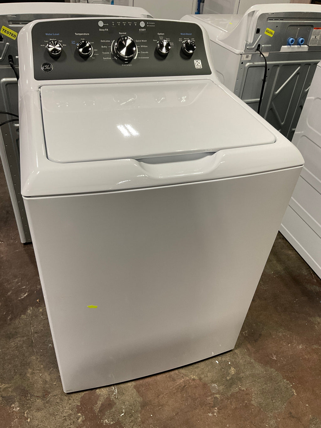 GE GE® 4.5 cu. ft. Capacity Washer with Stainless Steel Basket, Cold Plus and Wash Boost