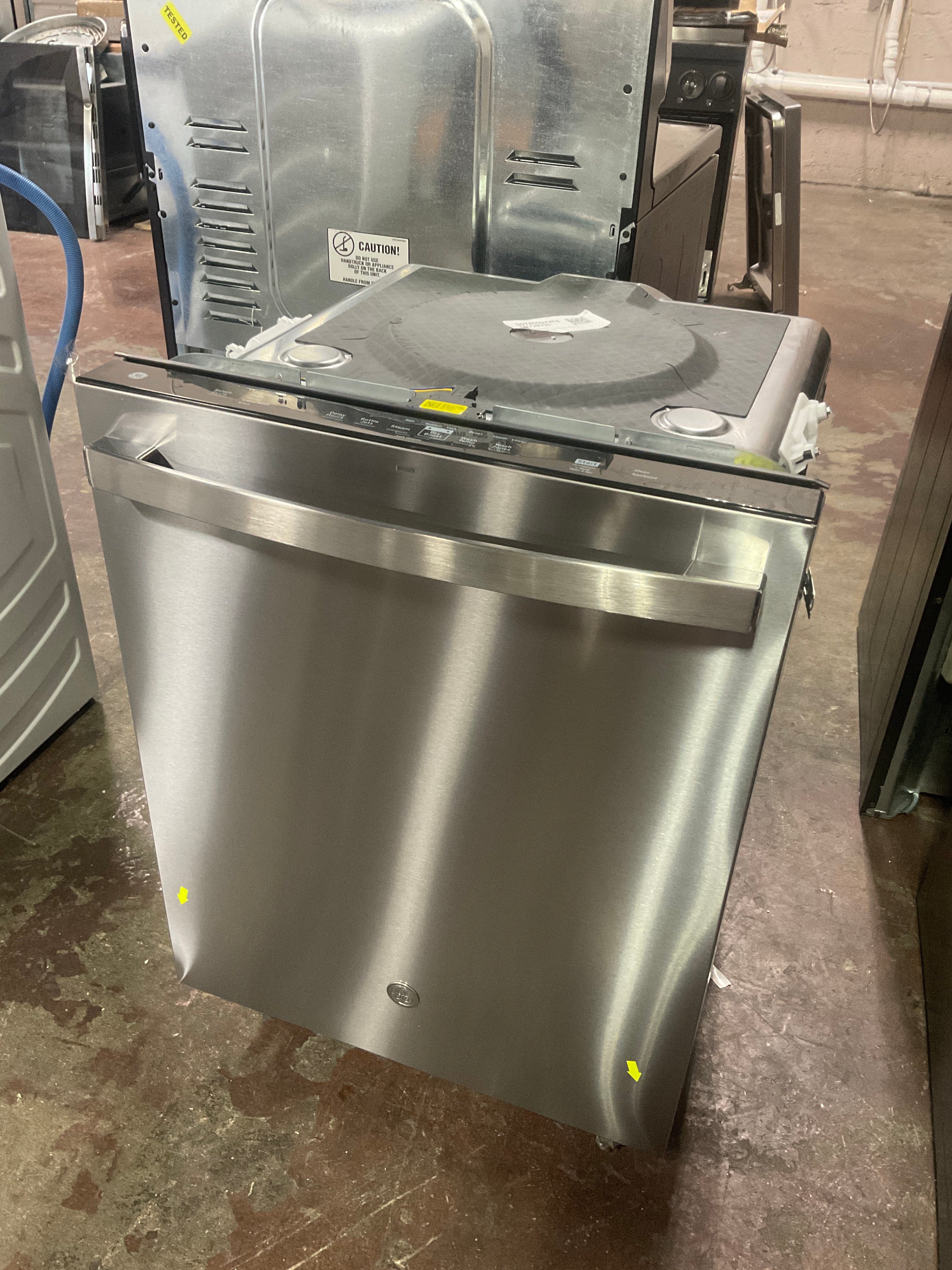 GE GE® ENERGY STAR® Top Control with Plastic Interior Dishwasher with Sanitize Cycle & Dry Boost