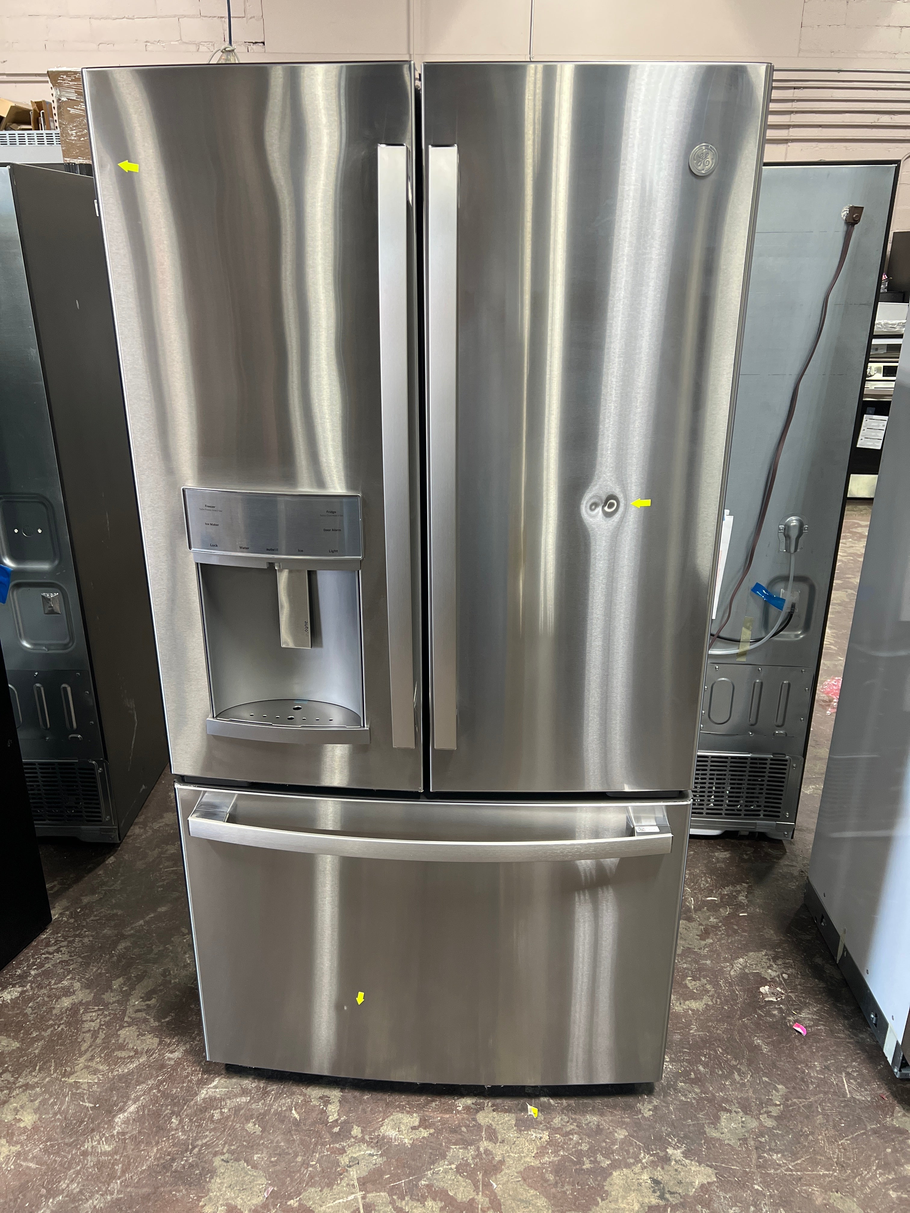 GE Profile™ ENERGY STAR® 22.1 Cu. Ft. Counter-Depth Fingerprint Resistant French-Door Refrigerator with Hands-Free AutoFill