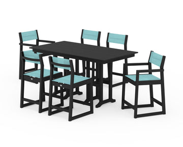 EDGE Sling 7-Piece Farmhouse Counter Set