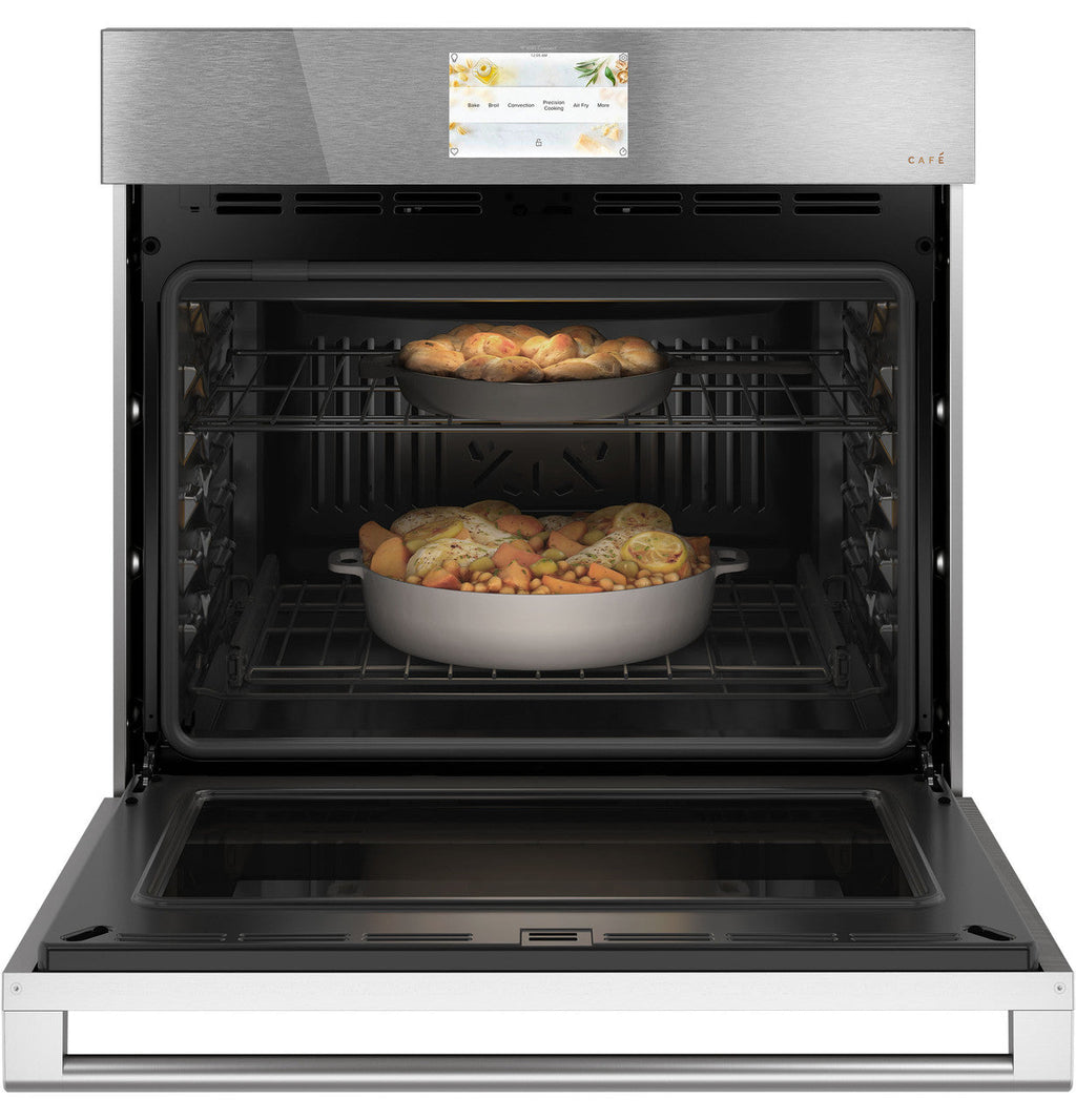 CAFÉ™ 30" Smart Single Wall Oven with Convection in Platinum Glass