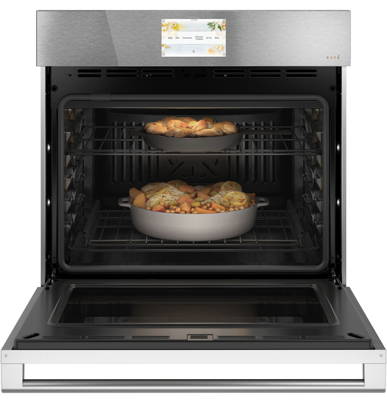 CAFÉ™ 30" Smart Single Wall Oven with Convection in Platinum Glass