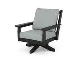 Chippendale Deep Seating Swivel Chair