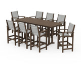 Coastal 9-Piece Bar Set with Trestle Legs