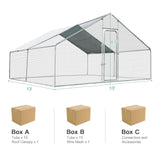 Costway 13' x 13' Walk-in Chicken Coop Waterproof Cover Outdoor Backyard Farm 61592834 New