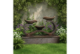 Exaco Infinity Outdoor Water Fountain 33" Tall with LED New