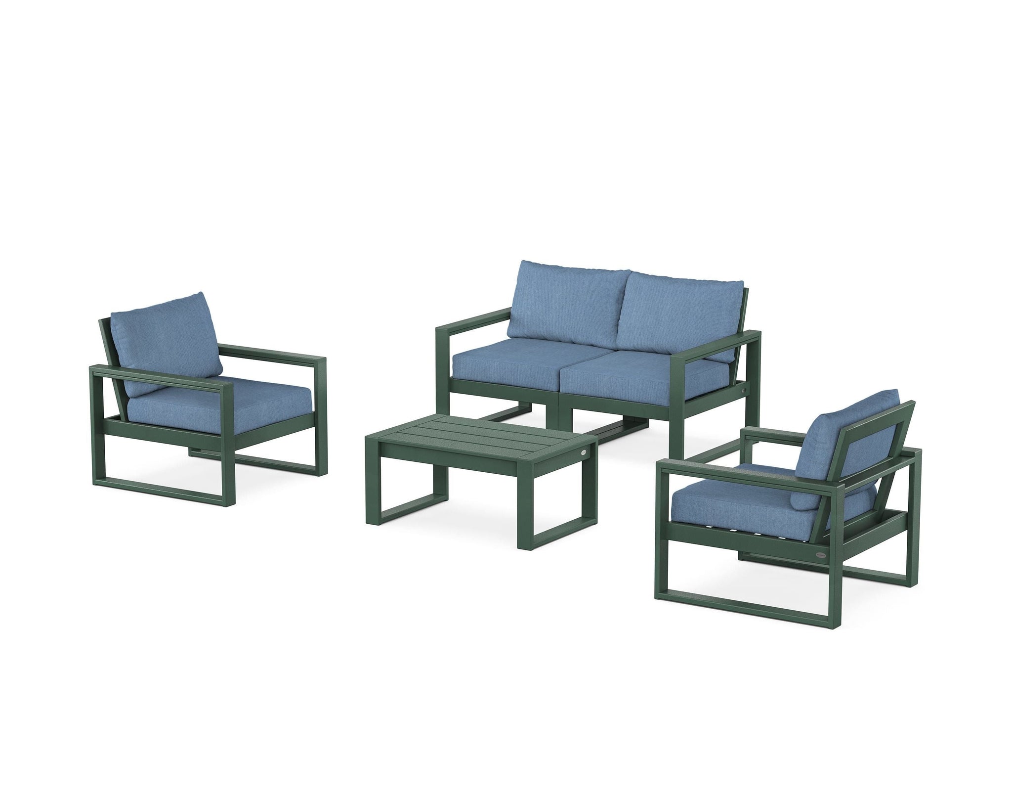 EDGE Sectional 4-Piece Deep Seating Set with Loveseat