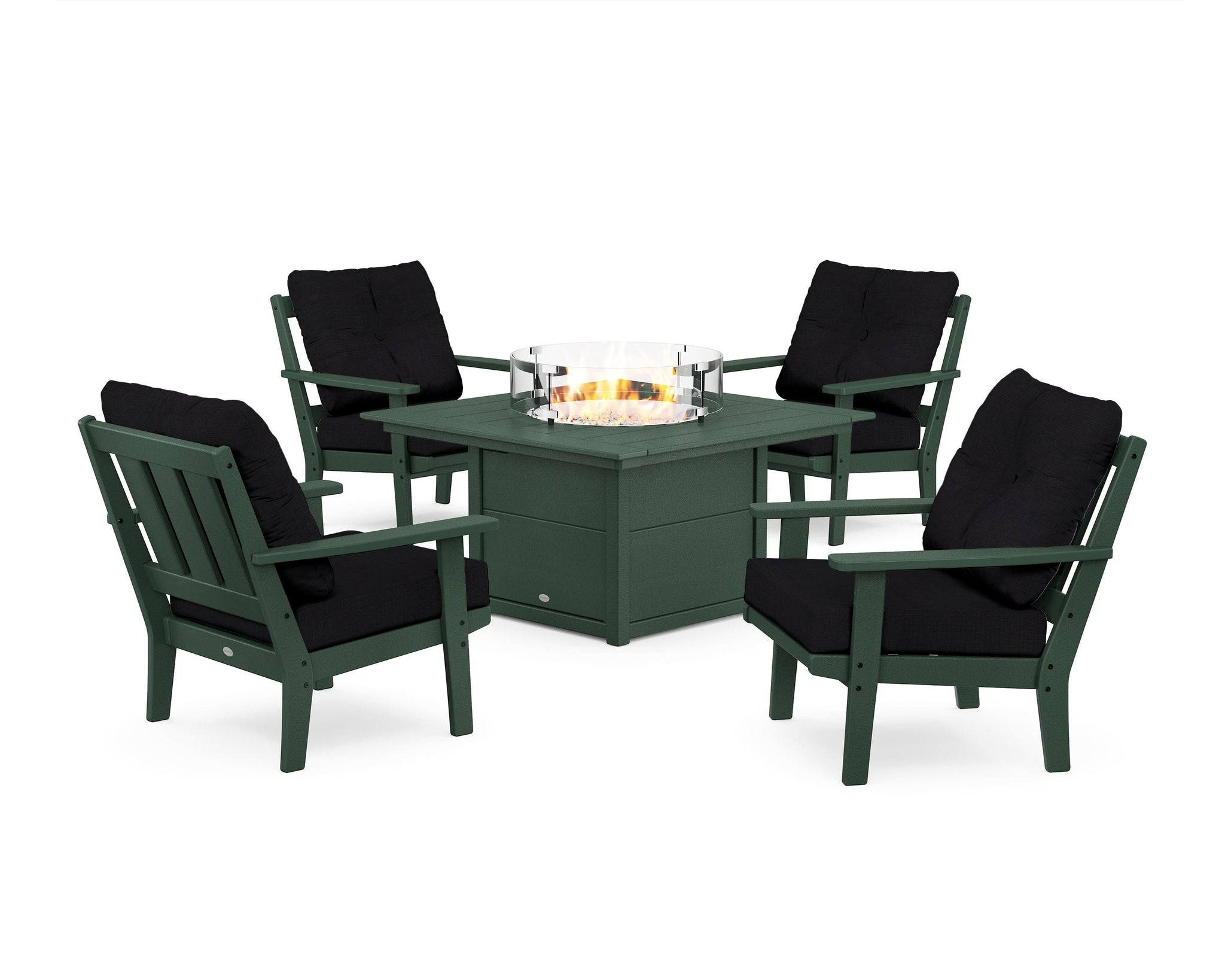 Oxford 5-Piece Deep Seating Set with Fire Pit Table