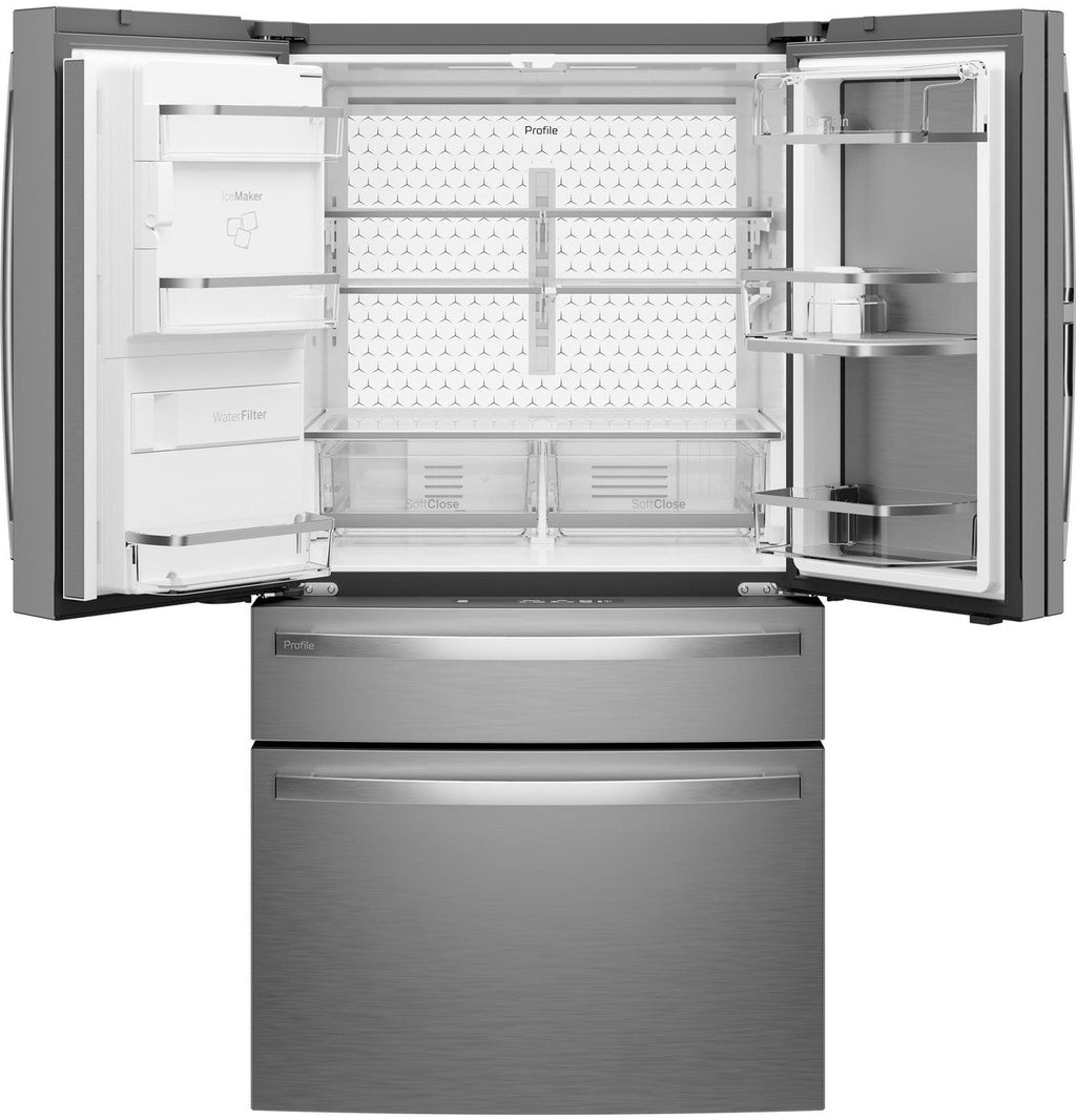 GE Profile™ ENERGY STAR® 22.4 Cu. Ft. Smart Counter-Depth 4-Door French-Door Refrigerator with Kitchen Assistant™