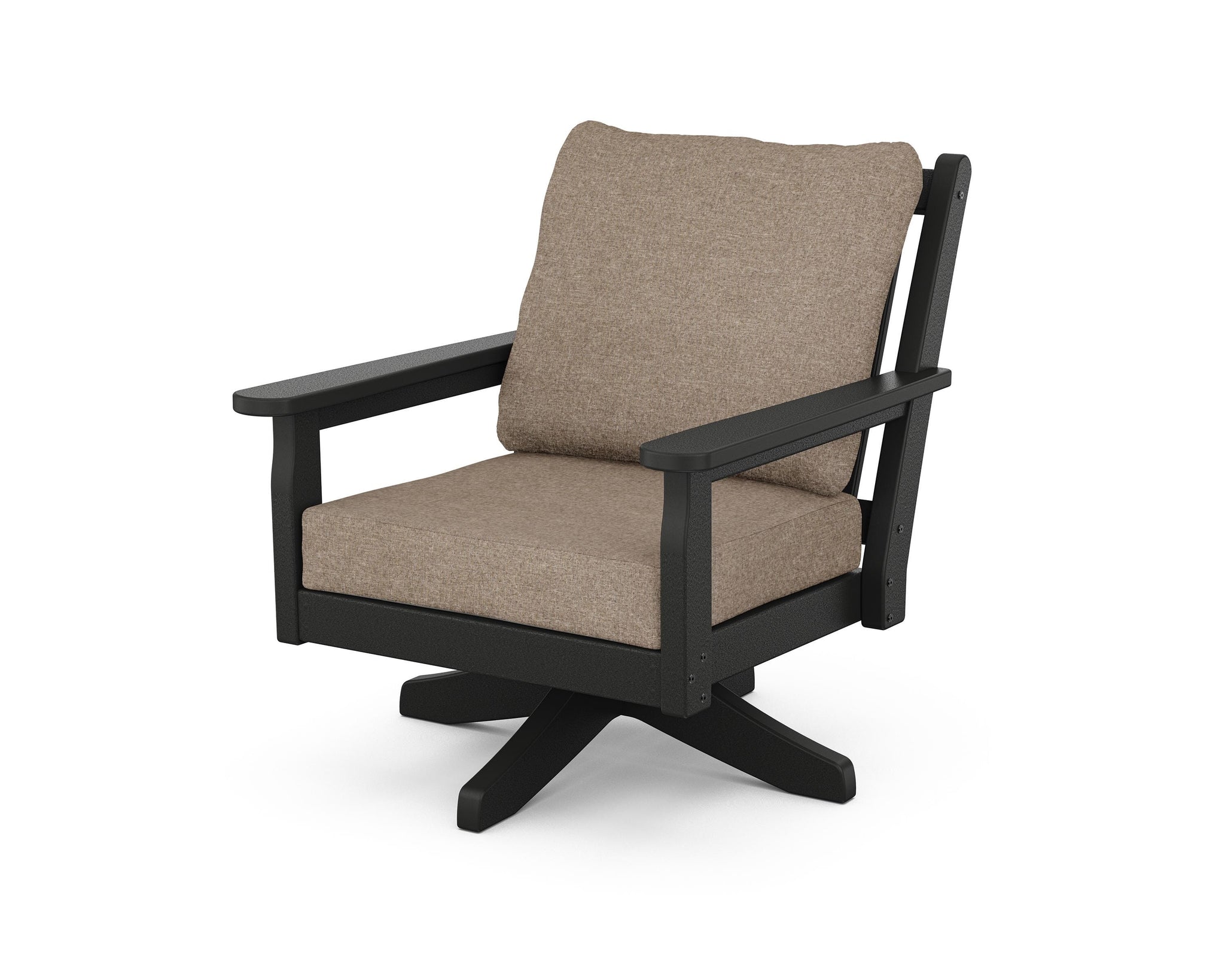 Chippendale Deep Seating Swivel Chair