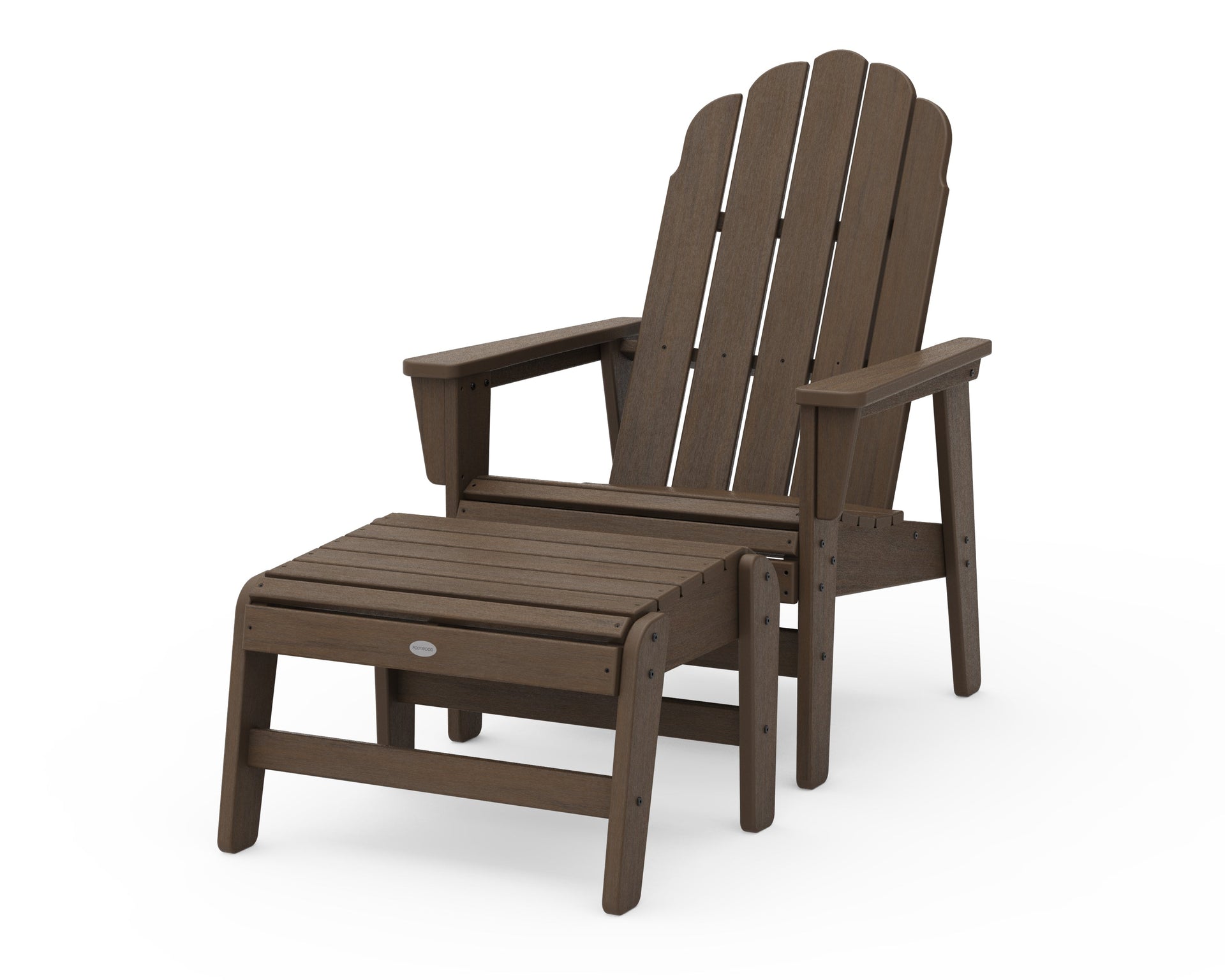 Vineyard Grand Upright Adirondack Chair with Ottoman