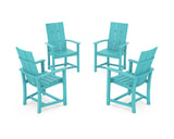 Modern 4-Piece Upright Adirondack Conversation Set