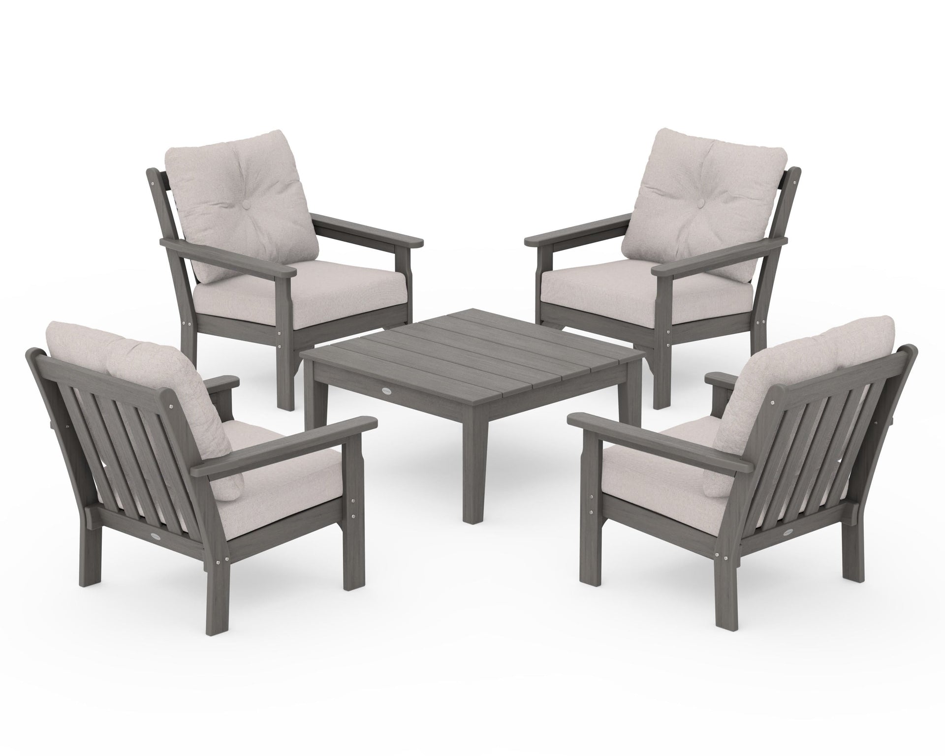 Vineyard 5-Piece Deep Seating Conversation Set