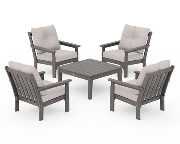 Vineyard 5-Piece Deep Seating Conversation Set