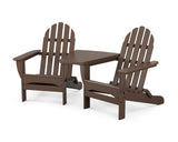 Classic Folding Adirondacks with Angled Connecting Table