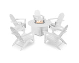 Vineyard Adirondack 6-Piece Chat Set with Fire Pit Table