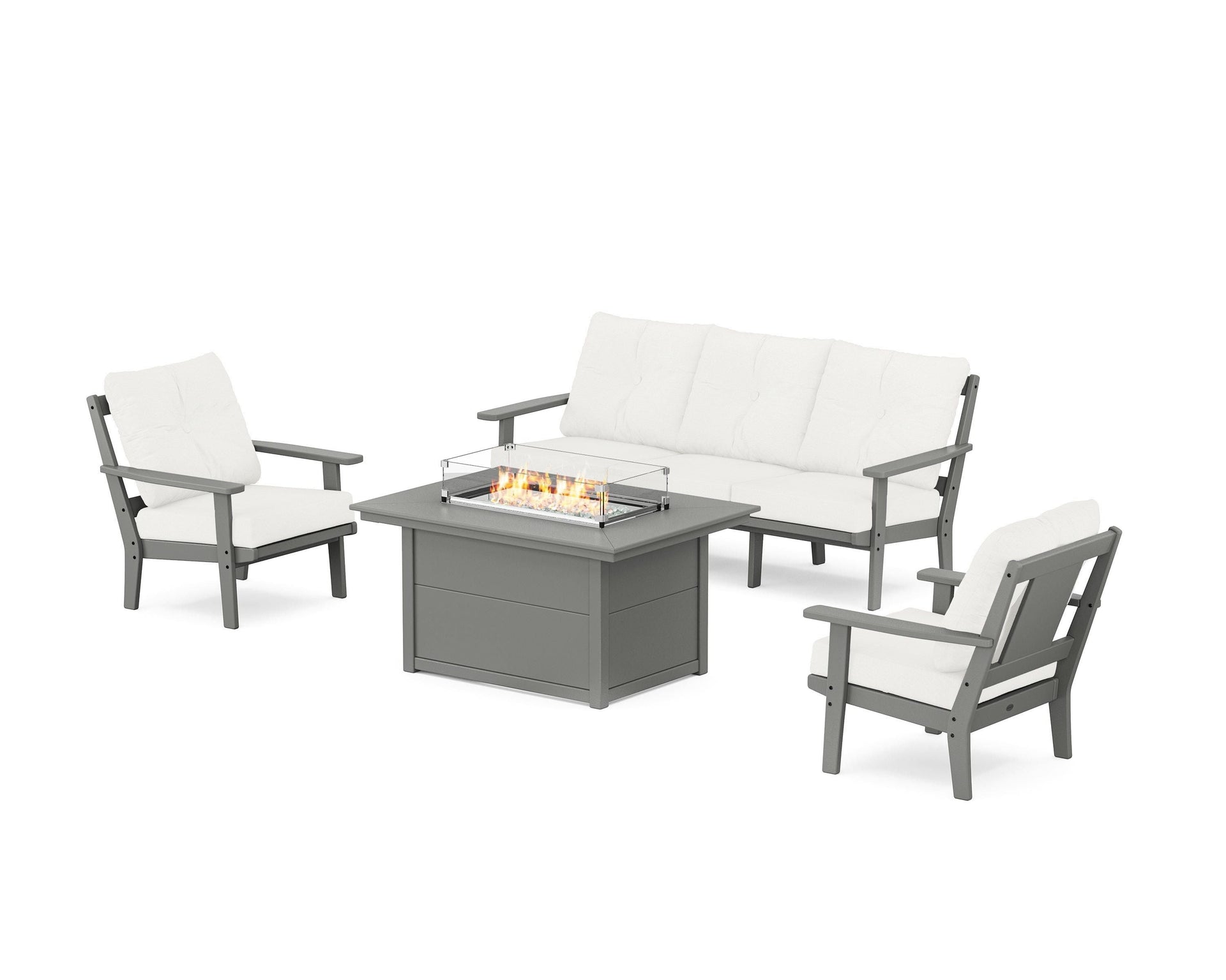 Prairie Deep Seating Fire Pit Table Set
