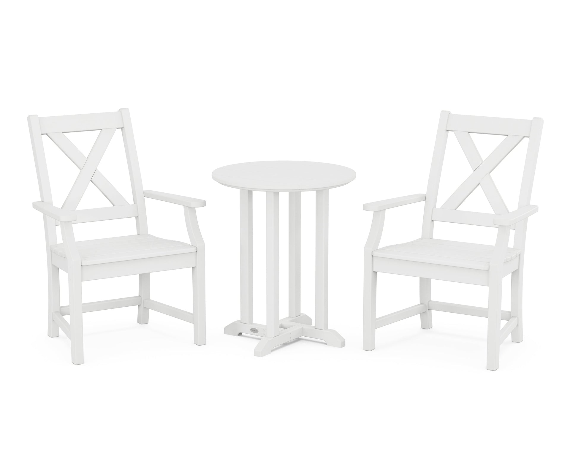 Braxton 3-Piece Round Bistro Dining Set