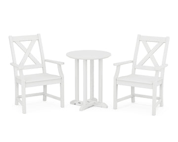 Braxton 3-Piece Round Bistro Dining Set