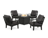 Oxford 5-Piece Deep Seating Set with Fire Pit Table