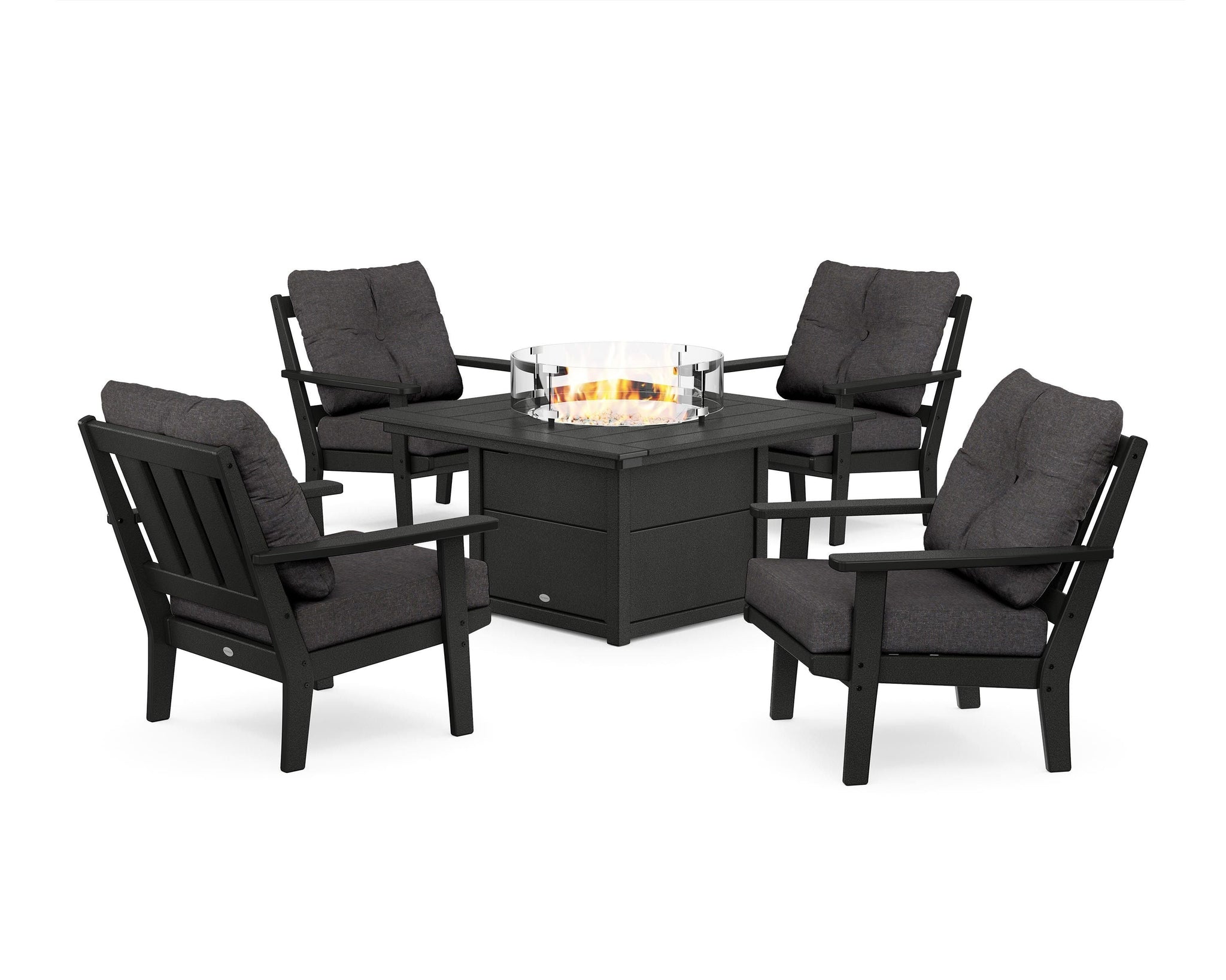 Oxford 5-Piece Deep Seating Set with Fire Pit Table