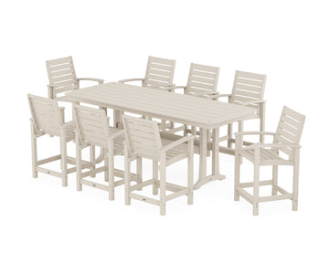 Signature 9-Piece Counter Set with Trestle Legs