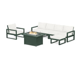 EDGE Sectional Lounge and Fire Pit Set