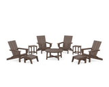 Modern Studio Folding Adirondack 9-Piece Conversation Set