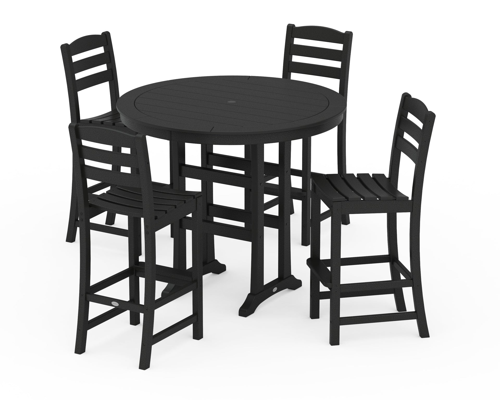 La Casa Café 5-Piece Side Chair Bar Dining Set