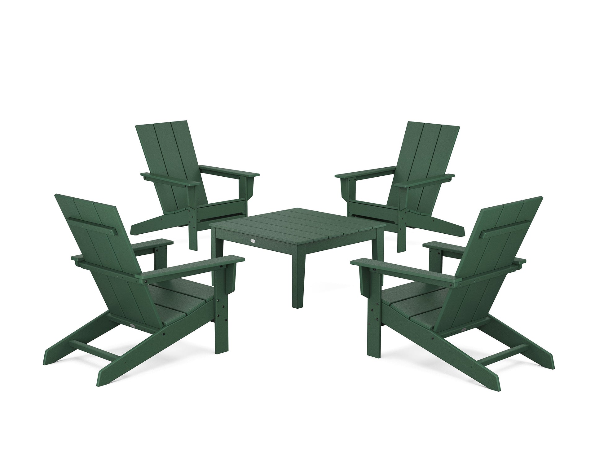 5-Piece Modern Studio Adirondack Chair Conversation Group