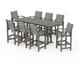 Coastal 9-Piece Bar Set with Trestle Legs