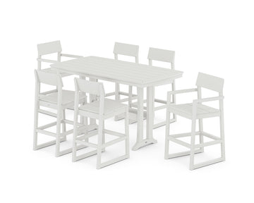 EDGE 7-Piece Bar Set with Trestle Legs