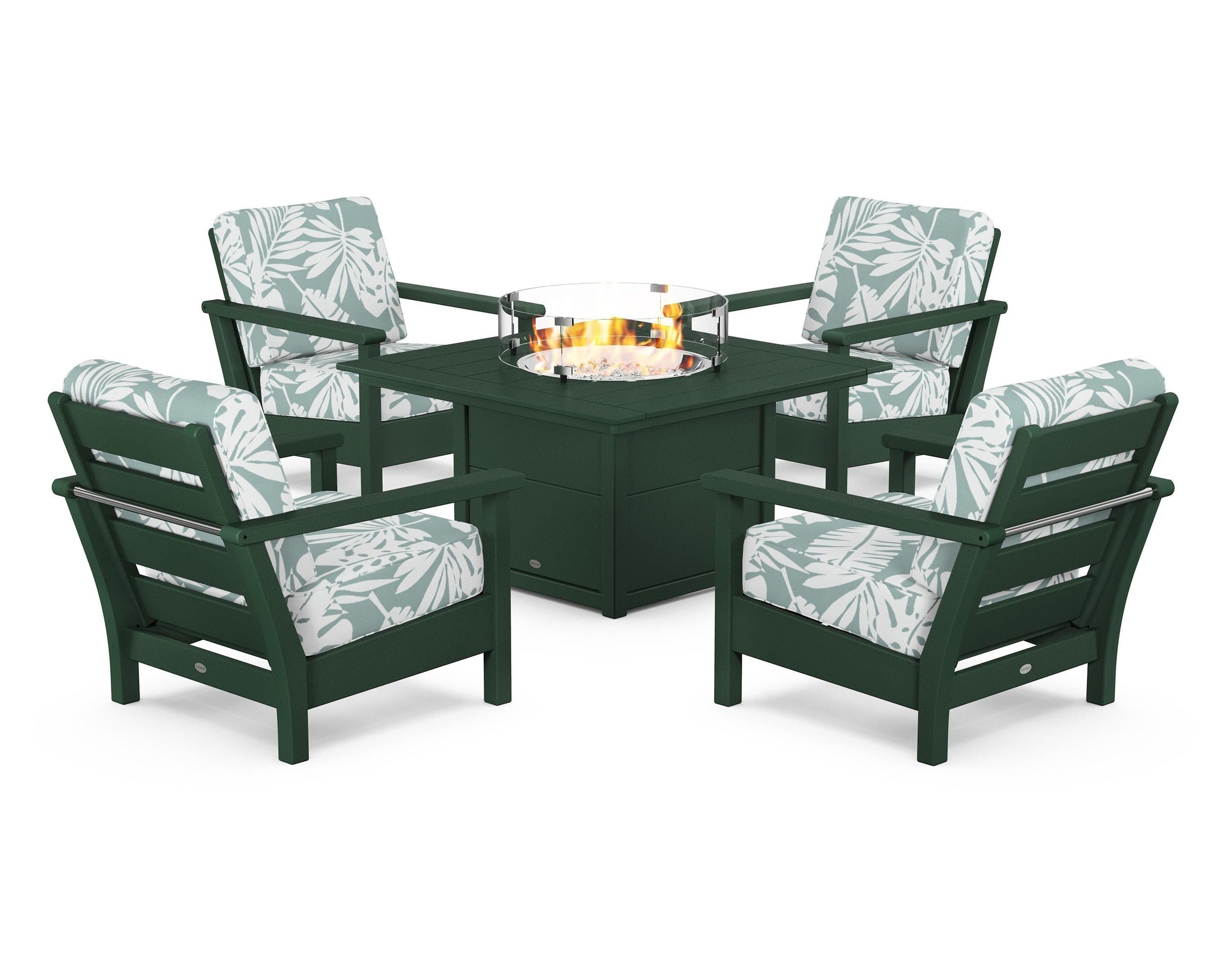 Harbour 5-Piece Conversation Set with Fire Pit Table
