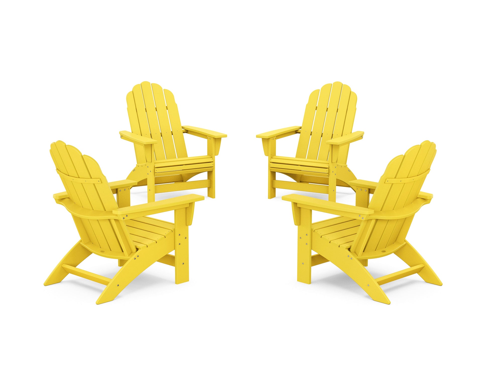 4-Piece Vineyard Grand Adirondack Chair Conversation Set