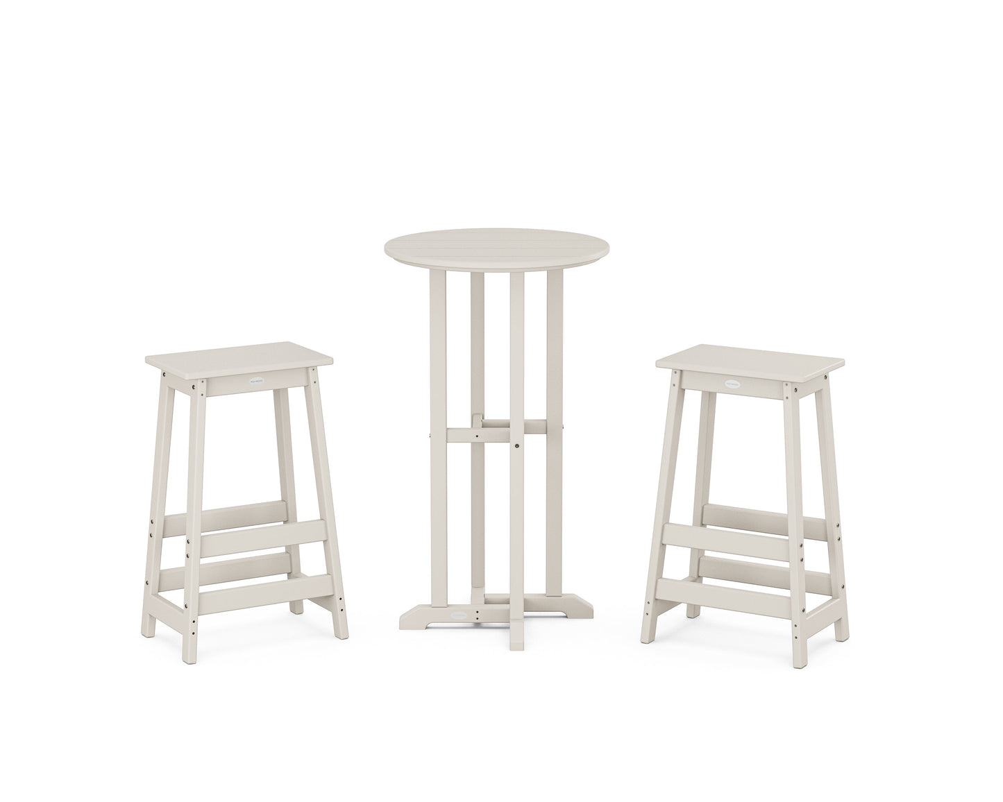 Modern Studio Bar Stool 3-Piece Bistro Set