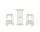 Modern Studio Bar Stool 3-Piece Bistro Set