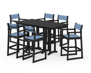 EDGE Sling Arm Chair 7-Piece Farmhouse Bar Set