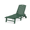 Nautical Chaise with Wheels