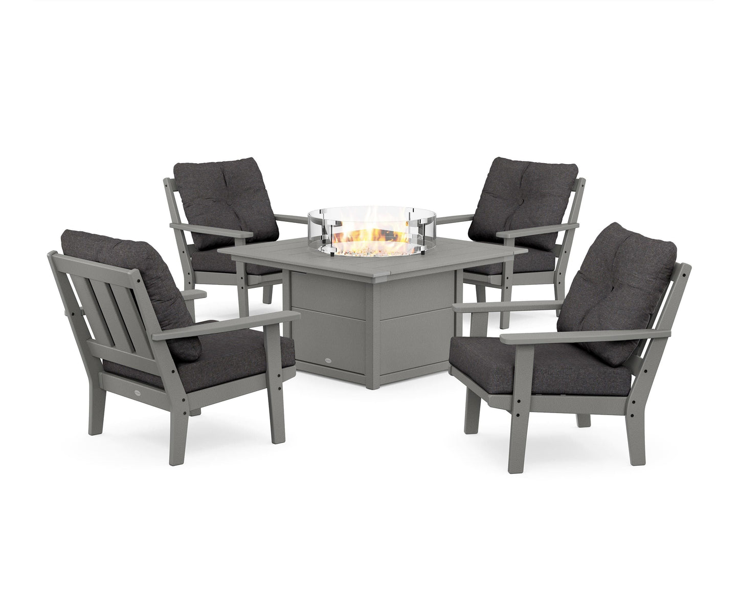 Oxford 5-Piece Deep Seating Set with Fire Pit Table