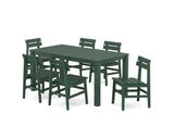 Modern Studio Plaza Chair 7-Piece Parsons Table Dining Set