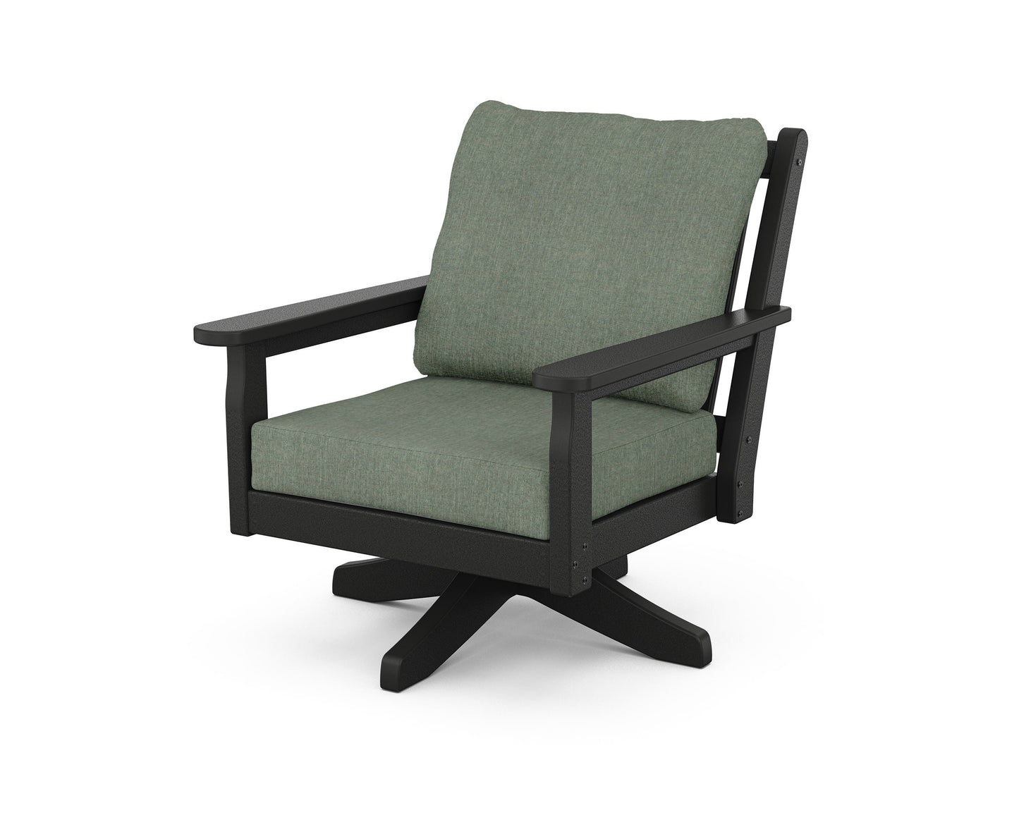 Chippendale Deep Seating Swivel Chair
