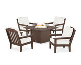 Cottage 5-Piece Deep Seating Set with Fire Pit Table