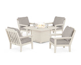 Cottage 5-Piece Deep Seating Set with Fire Pit Table
