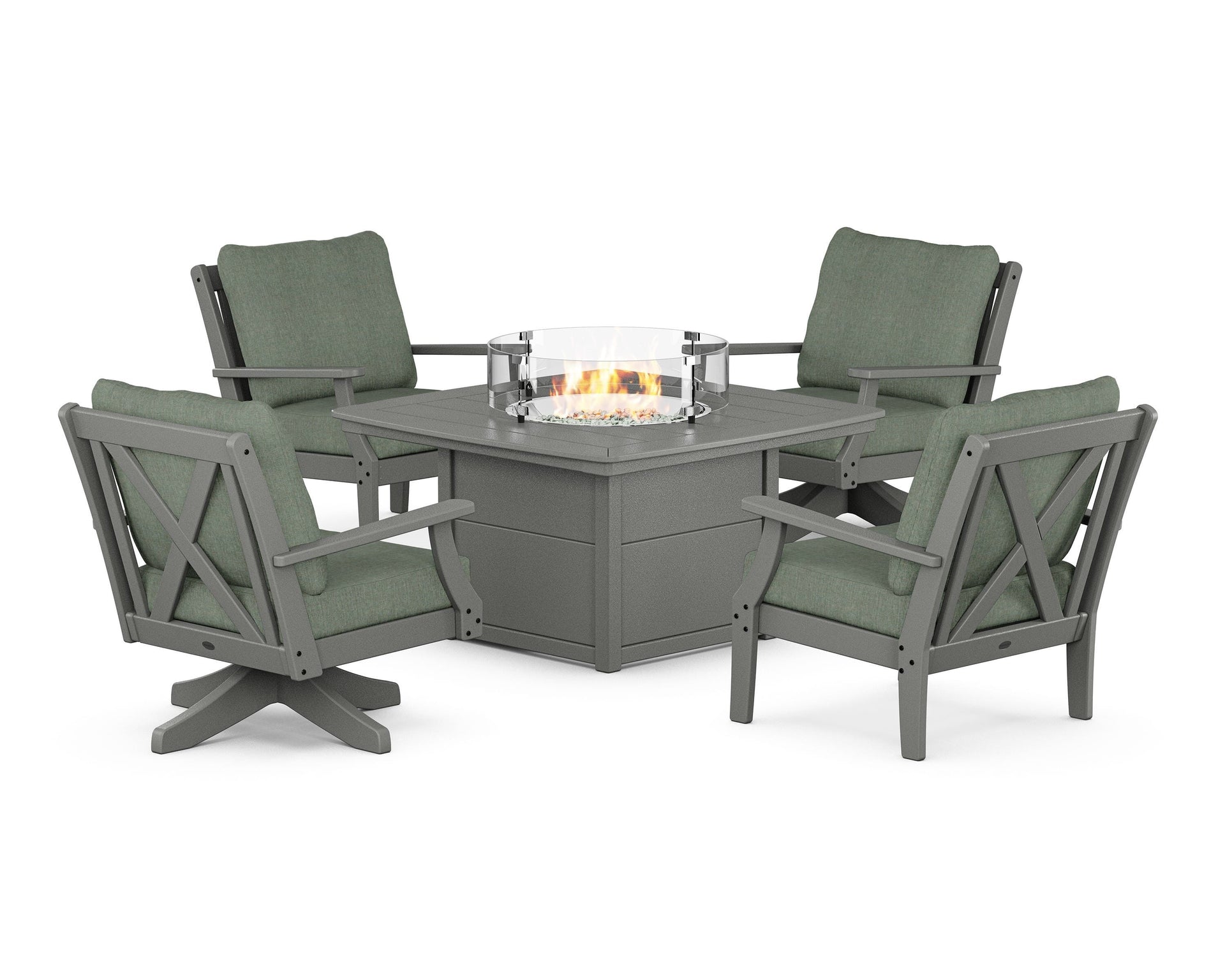Braxton 5-Piece Deep Seating Set with Fire Table