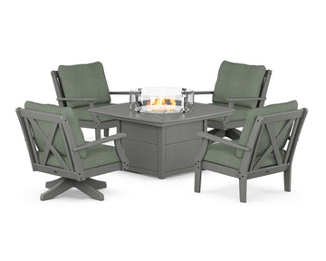 Braxton 5-Piece Deep Seating Set with Fire Table