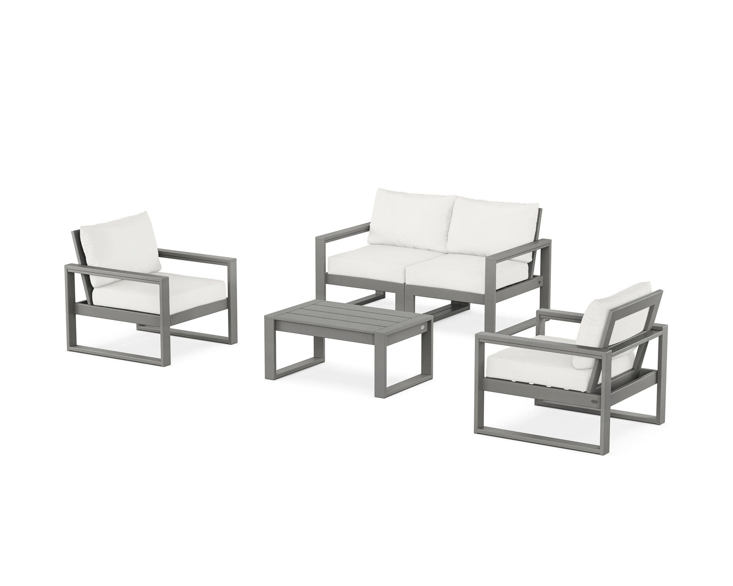 EDGE Sectional 4-Piece Deep Seating Set with Loveseat