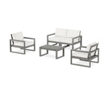 EDGE Sectional 4-Piece Deep Seating Set with Loveseat